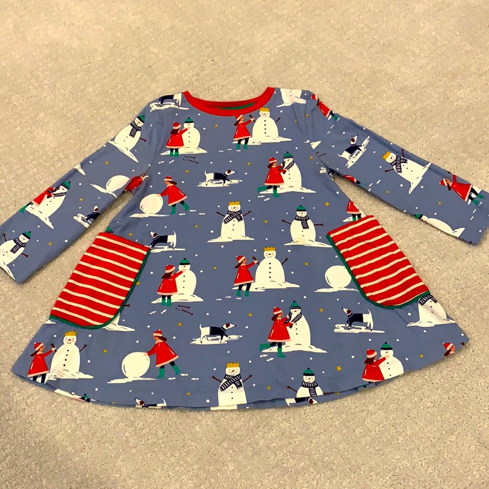 COPY - EUC Mini Boden Snowman Tunic